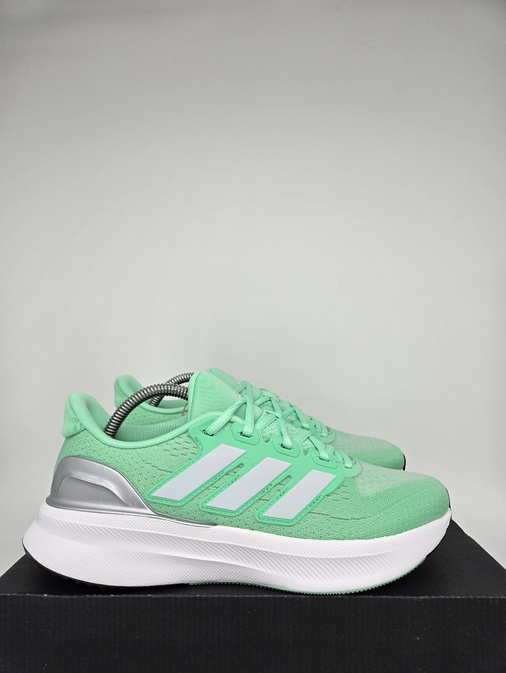 adidas Women's Ultrarun 5 JQ6950 Green Glow Dash Grey Running Shoes Size 8.5 - Picture 3 of 8